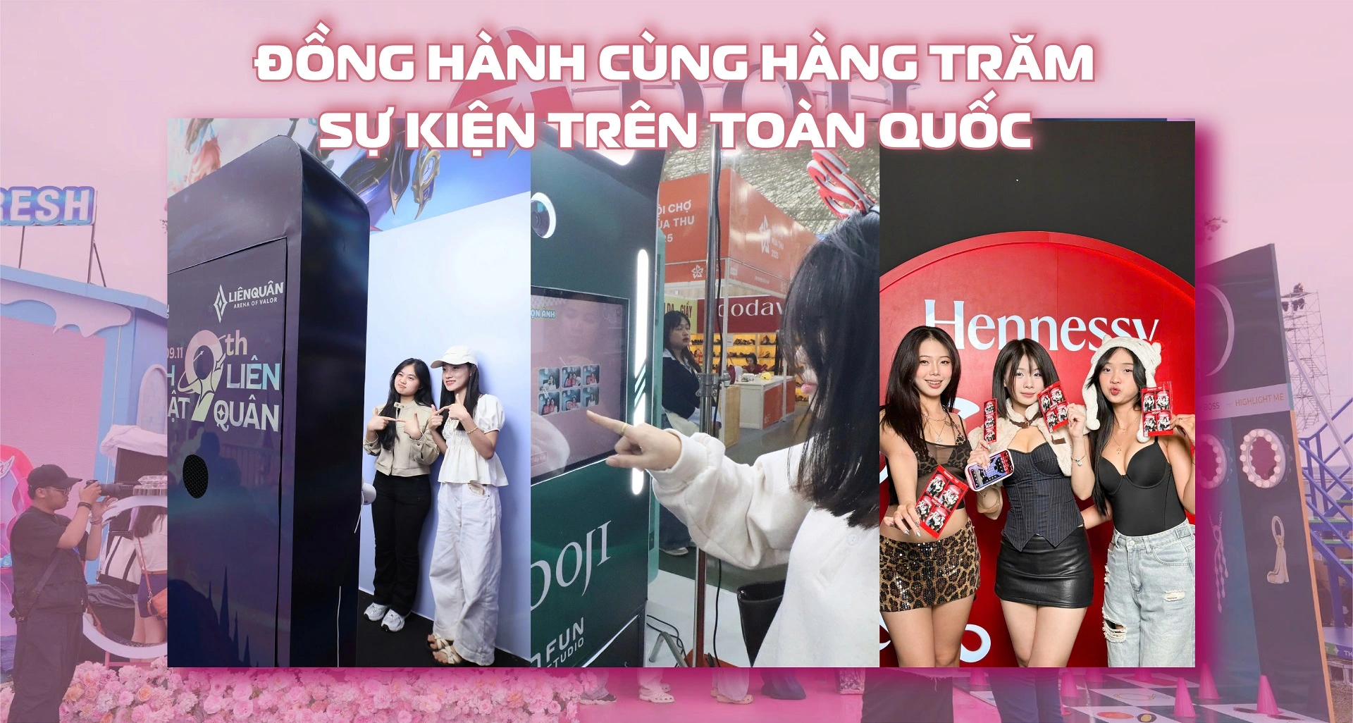 Đồng hành cùng hàng trăm sự kiện toàn quốc