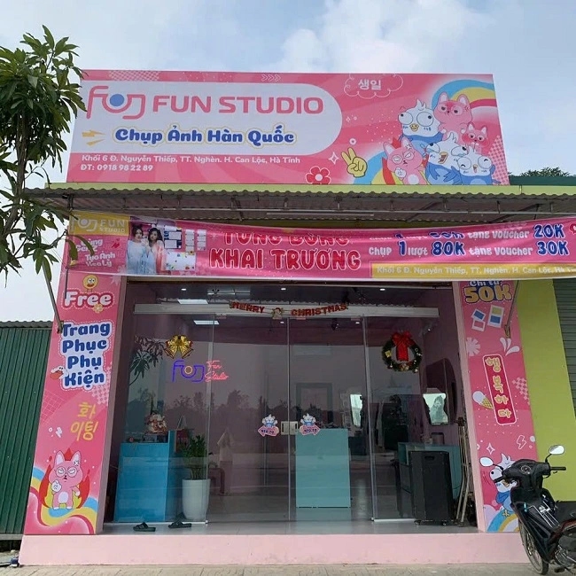 Cửa hàng photobooth Fun Studio tại Hà Tĩnh