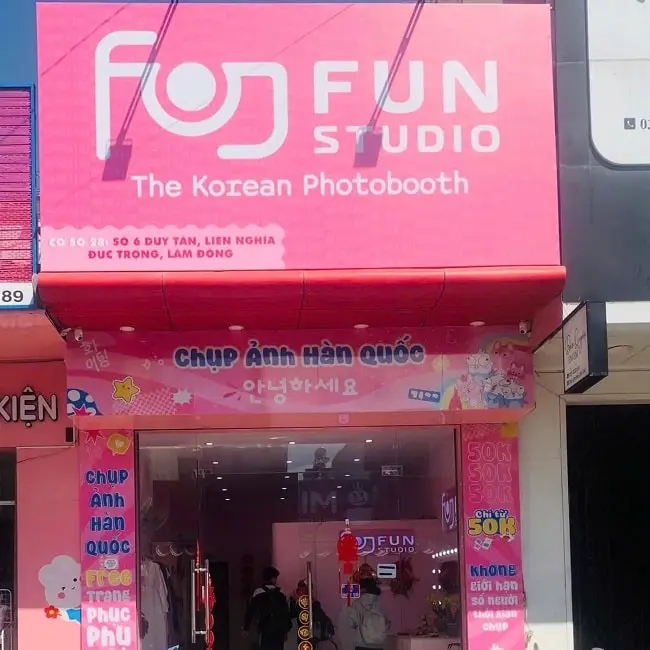 Cửa hàng photobooth Fun Studio tại Lâm Đồng