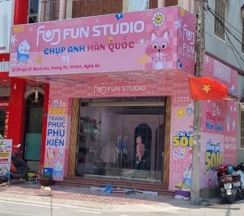 Cửa hàng photobooth Fun Studio tại Nghệ An