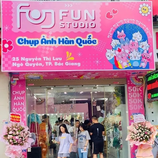 Cửa hàng photobooth Fun Studio tại Bắc ninh